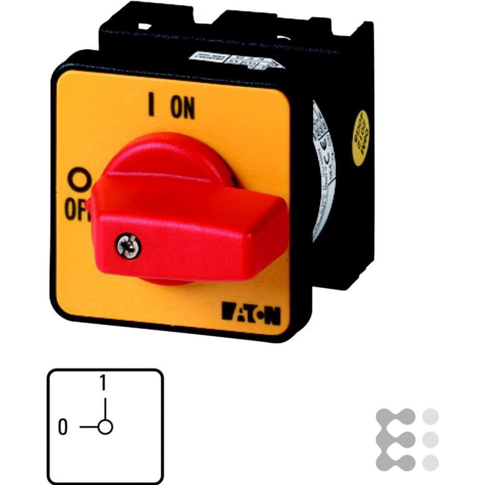 Eaton ON / OFF switch, 2-pole, 20 A, flush mou, Taster + Schalter, Rot
