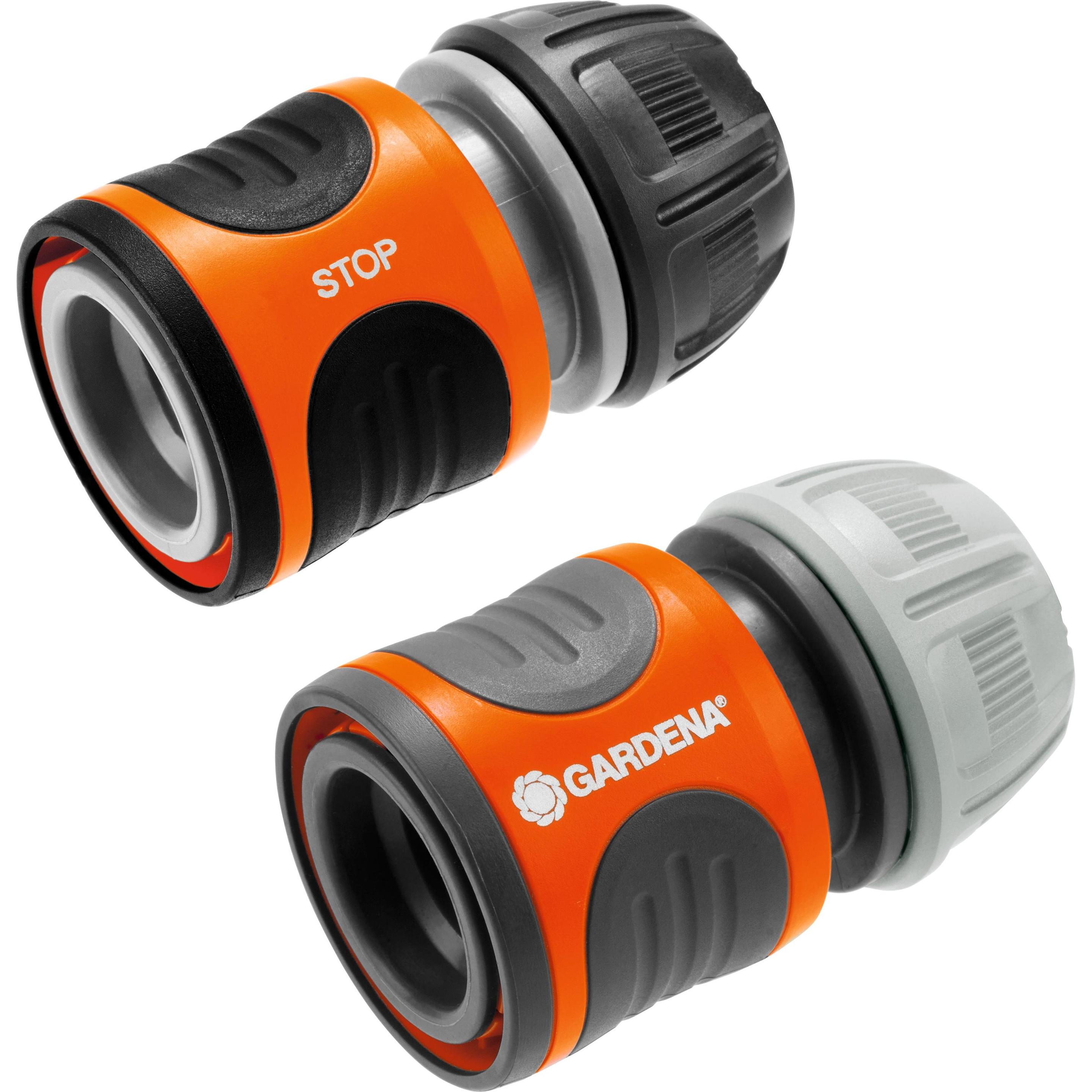 Thumbnail - Gardena, Schlauchanschluss + Schlauchverbinder, Schlauchverbinder-Satz (Schlauchanschluss, 15 mm)