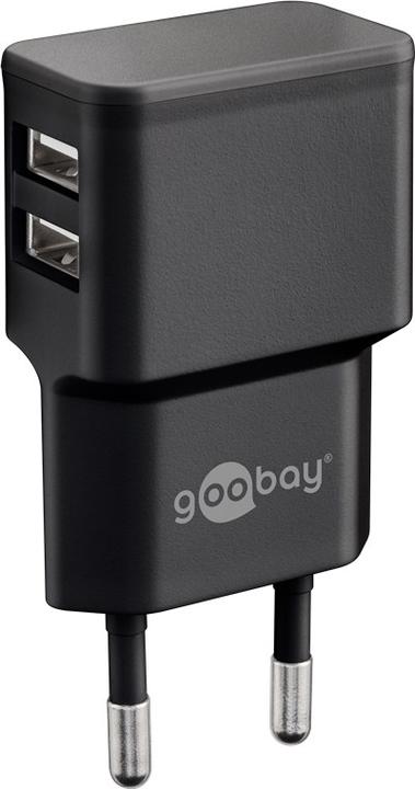 Produktbild Goobay Dual USB-A Ladegerät mit Apple Lightning Kabel (12 W)