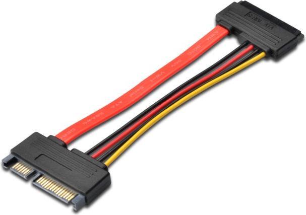 Produktbild PremiumCord Kabel SATA + Netzteilverlängerung zur Festplatte, 15 cm (15 cm)