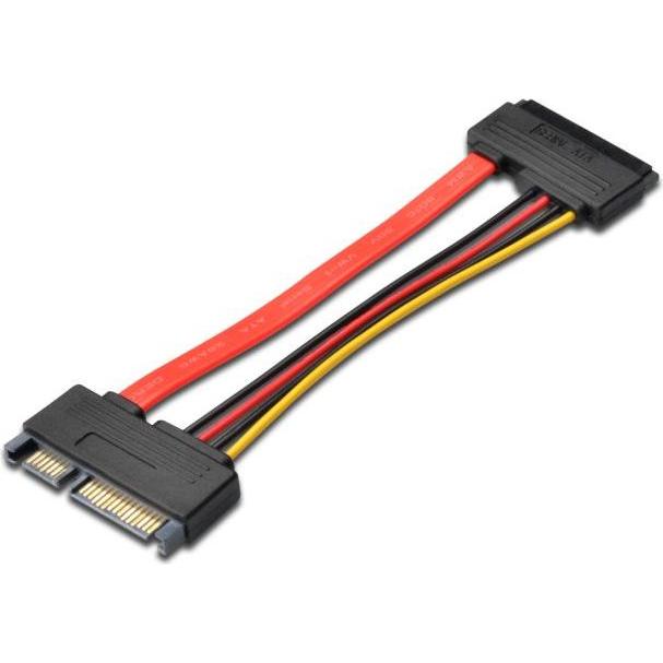 PremiumCord Cavo SATA + prolunga per l'alimentazione del disco rigido, 15 cm, Cavo interno (PC)