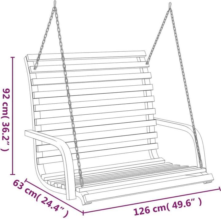 Image du produit vidaXL Hollywoodschaukel