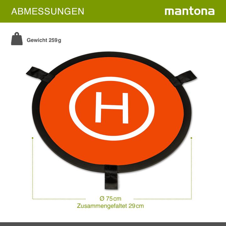 Produktbild mantona 23061 Drohnen-Landeplatz (Drohnen Landeplatz, DJI Mavic 2, DJI Mavic Air 2 S, DJI Mavic Pro, DJI Mavic 2 Zoom, DJI Mavic 3, DJI FPV, DJI Phantom 4)