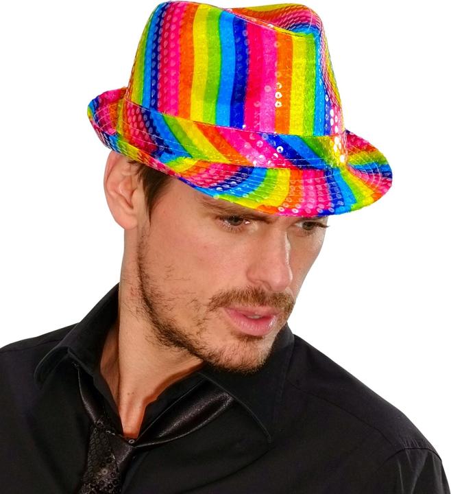 Produktbild Widmann Hut Regenbogen Pailletten
