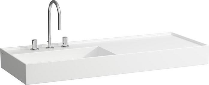 Actual product image Laufen Washbasin KARTELL 1200x460mm drain. r. o ÜL o tap hole white (460 mm, 1200 mm)