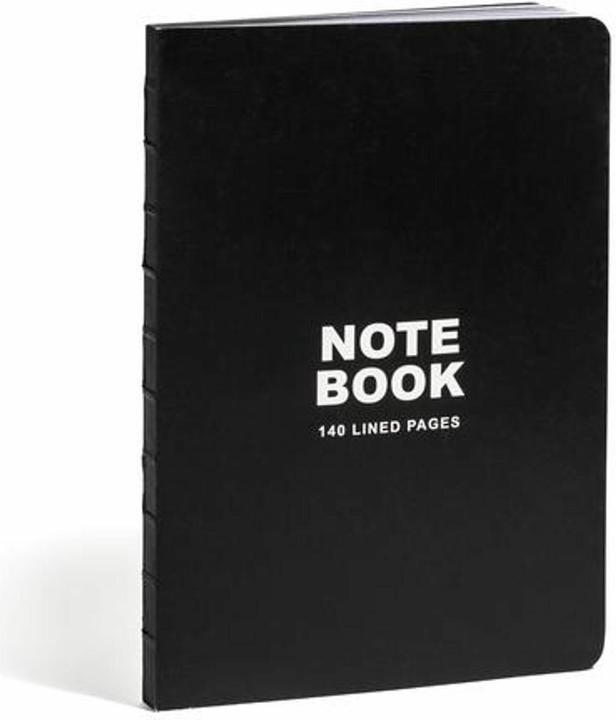 Actual product image Black A5 Notebook (A5, Lined, Hardcover)