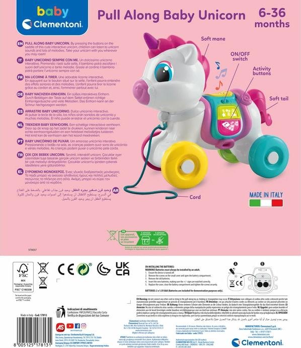 Immagine prodotto Clementoni Bambino - Timone Unicorno