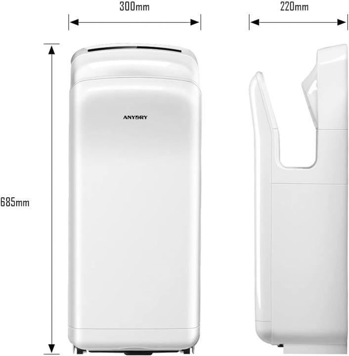 Actual product image Anydry Händetrockner mit HEPA-Filter 2005H