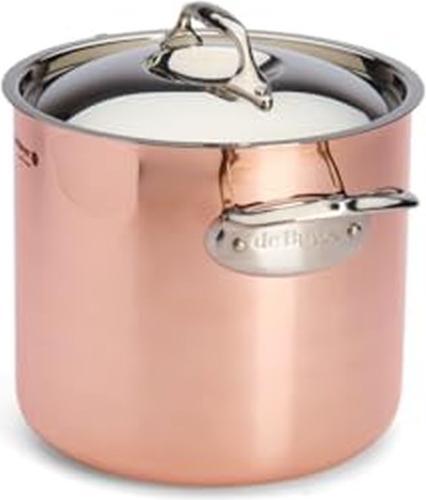 Actual product image de Buyer Prima Matera cooking pot induction, with lid (20 cm, Pot, Copper, Stainless steel)