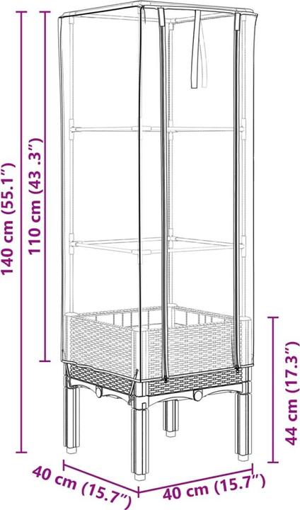 Produktbild vidaXL Hochbeet