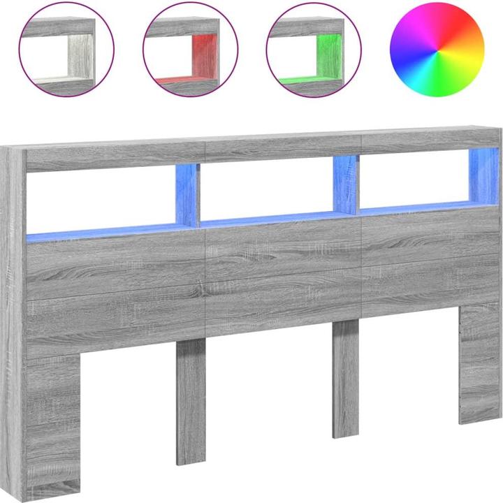 Image du produit vidaXL Kopfteil mit Ablagen (180 x 17 x 102 cm)