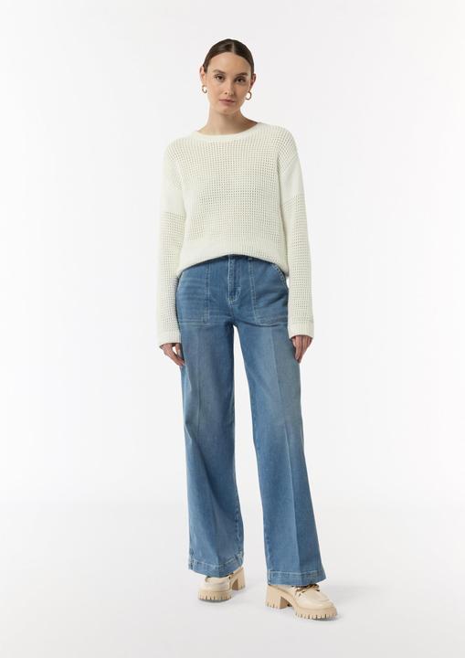 Actual product image Comma Strickpullover Pullover aus Lochstrick (38)