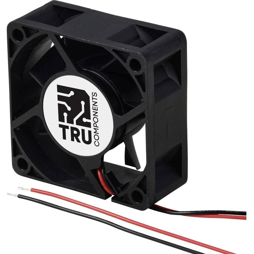 Tru Components TC-MX6025-12V0.02A Axiallüfter 12 V/DC 15.6 m³/h (L x B x H) 60 x (60 mm), Ventola PC, Nero