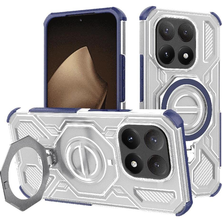 Techsuit - Carbon Shield PRO - Xiaomi 15T - Blue Transparent (Xiaomi 15T), Cover smartphone, Trasparente, Blu