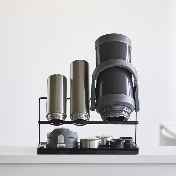 Produktbild Yamazaki Flaschen-Abtropfständer mit Ablage TOWER