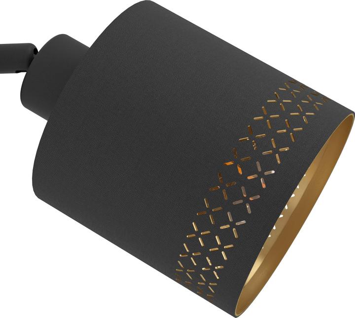 Produktbild EGLO Aufbauspot ESTEPERRA 1x E27, Schwarz/Gold (E27)