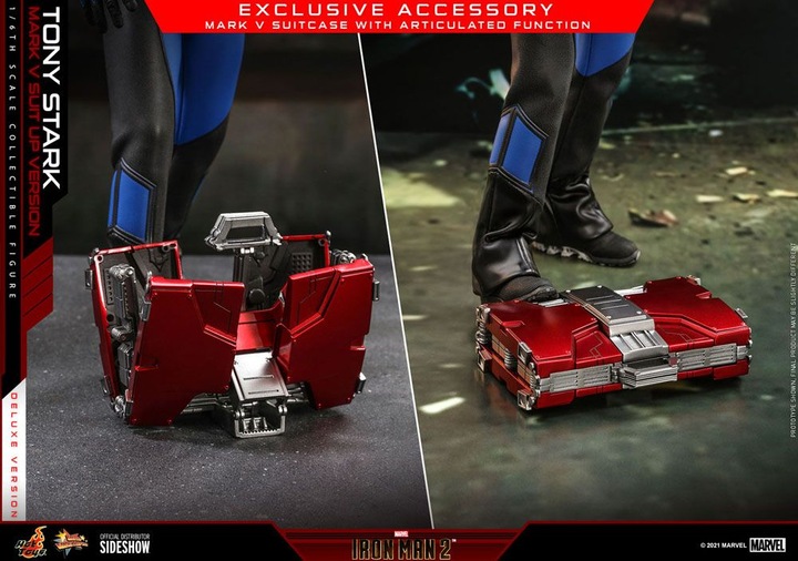 Image du produit Hot Toys Movie Masterpiece 1/6 Tony Stark (Mark V Suit Up Version) Deluxe