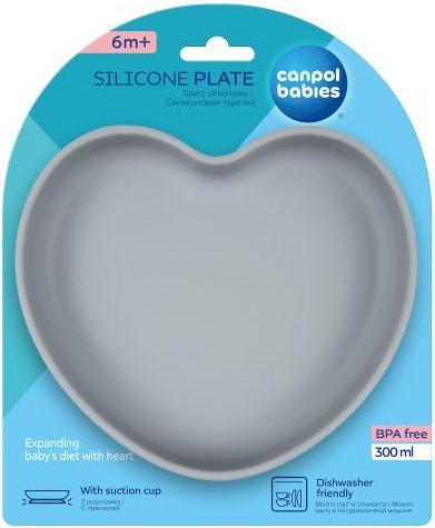 Actual product image Canpol Silicone Suction Plate Heart