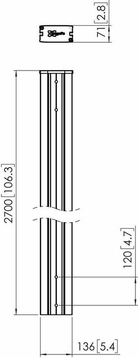 Immagine prodotto Vogels PUC 2927 Profilo 270 cm (Vari)