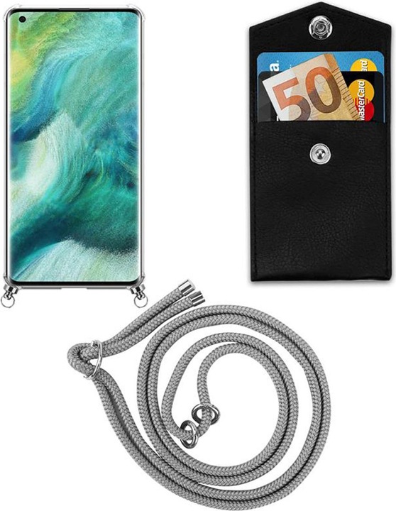 Produktbild Cadorabo TPU Handy Kette SILBER Cover