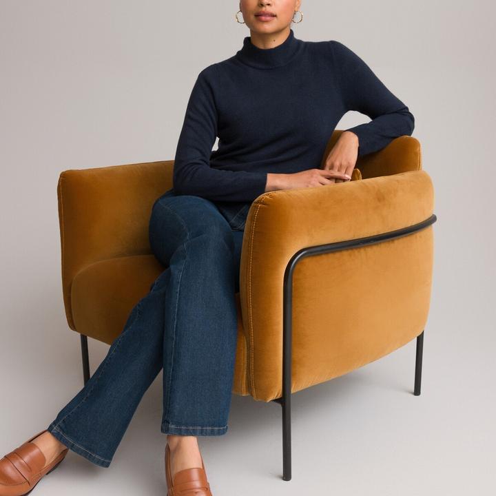 Actual product image Anne Weyburn Stand-up collar jumper in soft knitwear (40, 42)