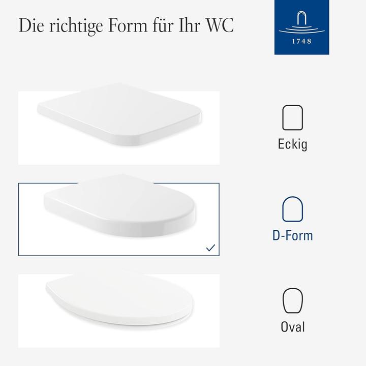 Immagine prodotto Villeroy & Boch Sedile per WC ViCare, con chiusura ammortizzata e sedile rimovibile