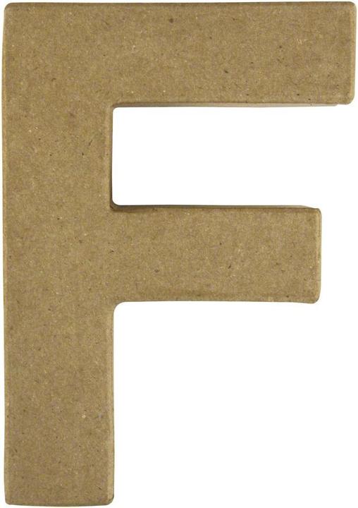 Produktbild Rayher Pappmaché Buchstabe F, FSC Recycled 100%