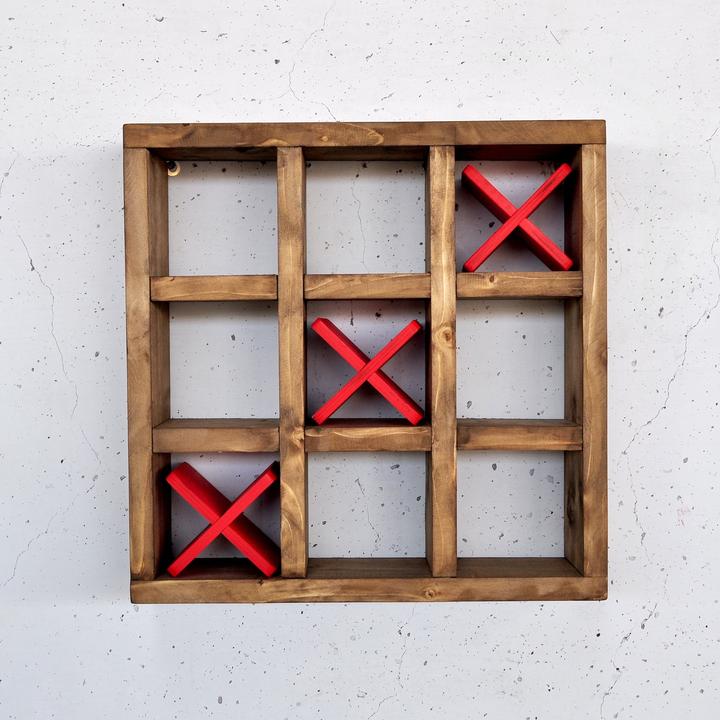 Productafbeelding Hanah Home Ethereal Decorative Wooden Wall Shelf (42.50 x 11 x 42.50 cm)