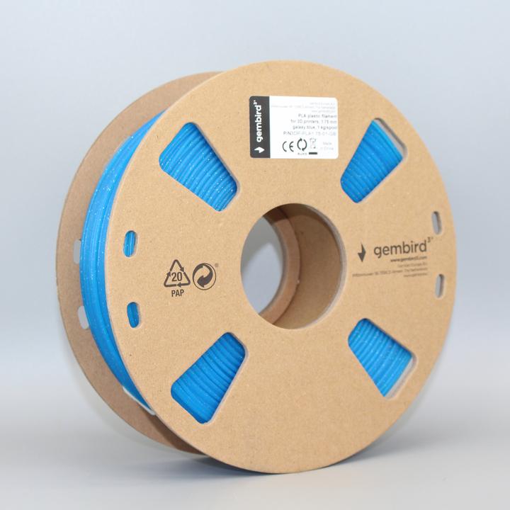 Actual product image Gembird Filament cassette PLA galaxy narrow spool (PLA, 1.75 mm, 1000 g)