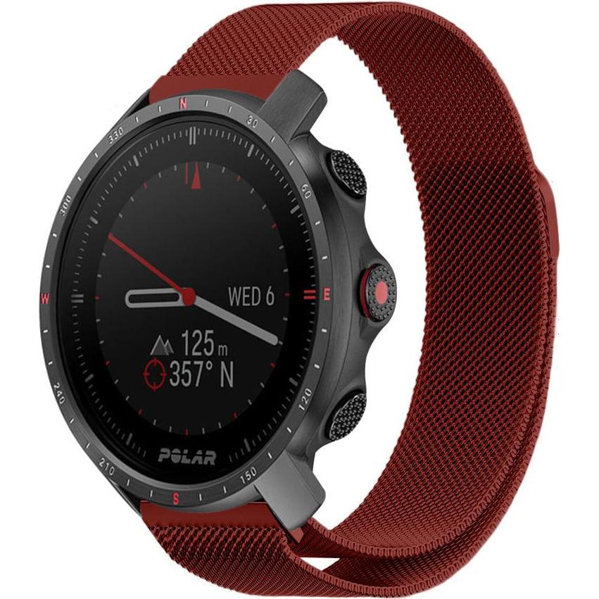 Thumbnail - Strap-it Milanaise Armband, Uhrenarmband, Rot