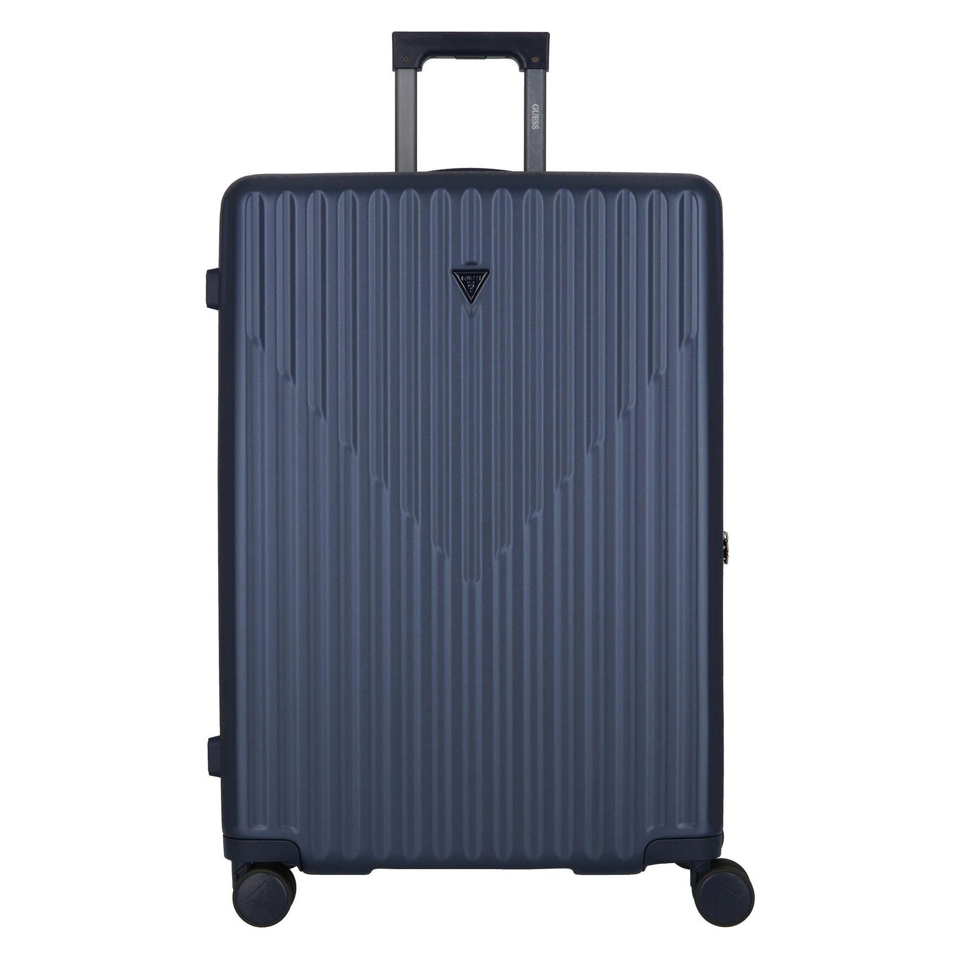 Guess, Koffer, Olbia 4 Rollen Trolley 74 Cm, Blau, (99 l)
