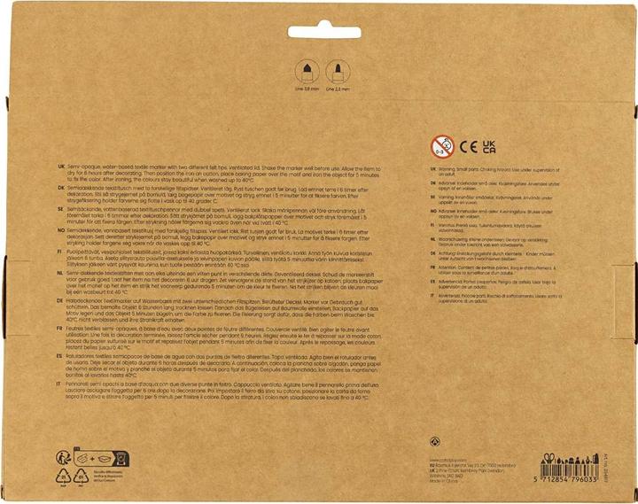 Produktbild Creativ Company Textilmarker Set Mehrfarbig (20 x)