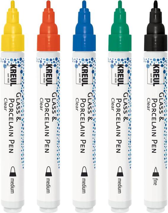 Immagine prodotto Kreul glass color pen, set da 5 (5x)