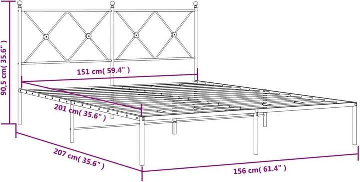 Image du produit vidaXL Bettgestell (150 x 200 cm)