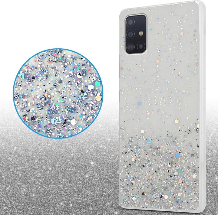 Actual product image Cadorabo TPU cover sparkling glitter (Samsung Galaxy A51 5G)