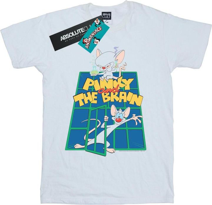 Actual product image Universal Textiles Mens Pinky And The Brain Laboratory T-Shirt (S)