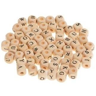 Brewis Holz-Alphabetperlen 8mm 60Stk