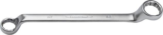 Actual product image Irimo Deep offset double ring spanner, 27 mm × 32 mm, chrome-plated, 353 mm