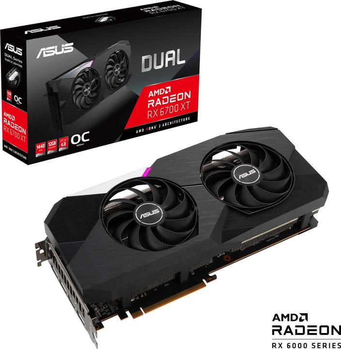 Productafbeelding ASUS Dual Radeon RX 6700 XT OC Edition (12 GB)
