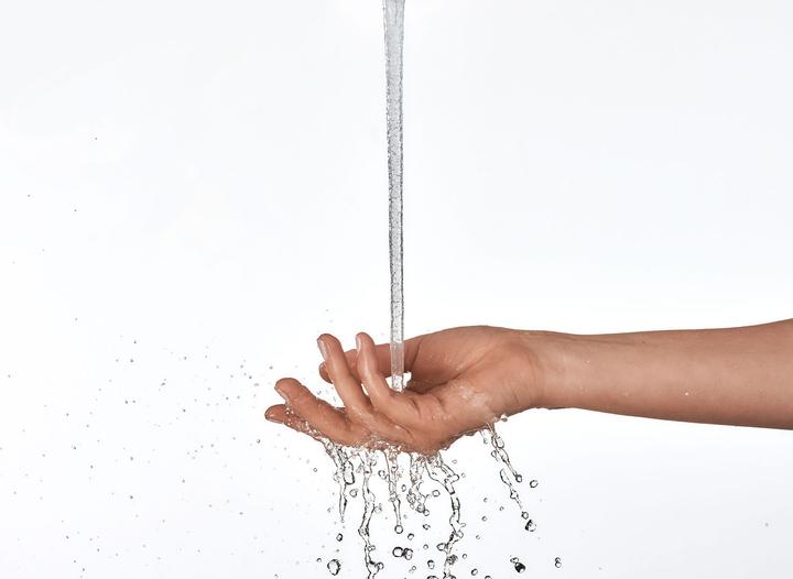 Actual product image Duravit Hand shower 120 3 jet Click! MinusFlow chrome / white (3 Beam types, 9 l/min)