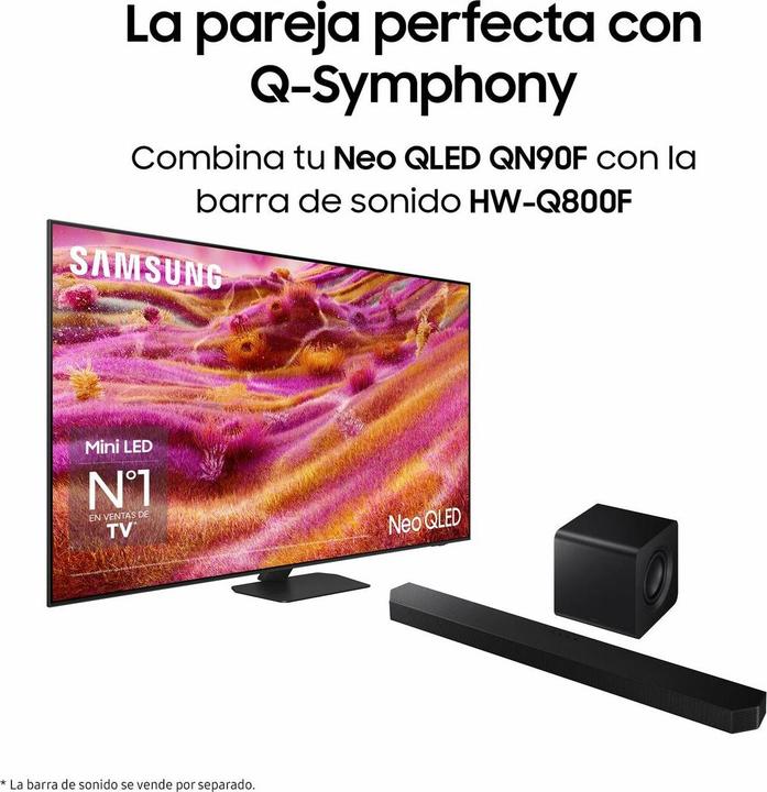 Image du produit Samsung TV AI Neo QLED 65" QN90F 2025, 4K, Mini LED sans reflet (65", 4K, 2025)