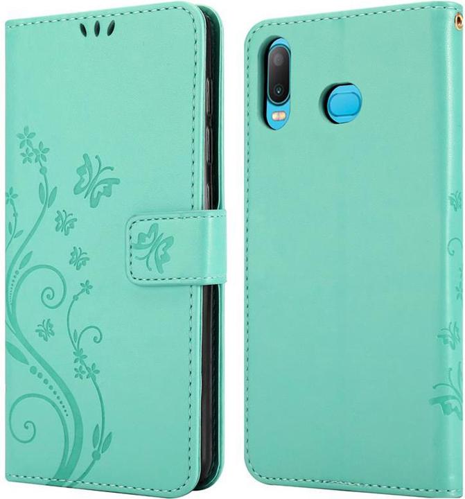 Actual product image Cadorabo Flower Book Cover (Samsung Galaxy A6s)
