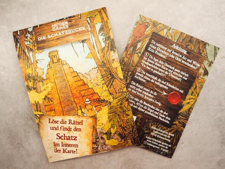 Actual product image Hidden Games The treasure hunt - puzzle card (German, 1 Players)