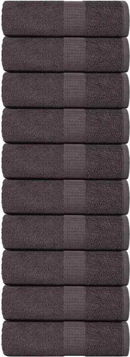VidaXL Seiftücher 10 Stk. Anthrazit 30x30 cm 360 g/m² 100% Baumwolle Tuch (30 x 30 cm)