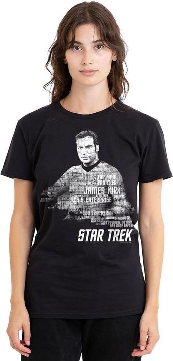 Actual product image Unisex Adult Words Captain Kirk T-Shirt (XXL)
