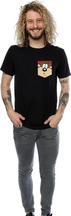 Produktbild Looney Tunes Tasmanian Devil Face Faux Pocket TShirt (XL)