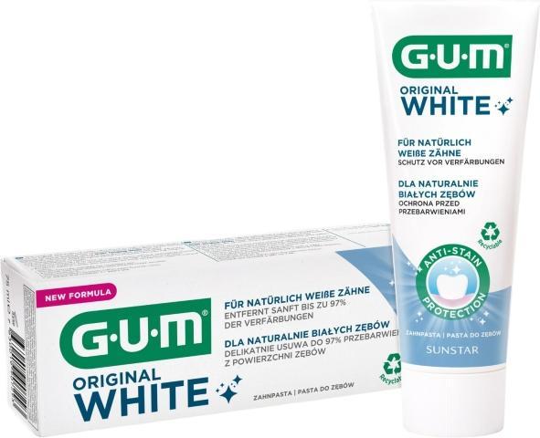 Actual product image GUM Toothpaste Original White (75 ml)