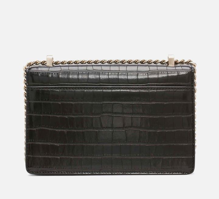 Actual product image DKNY Elissa Locket Leather Shoulder Bag