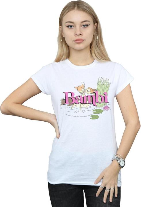 Actual product image Disney Womens/Ladies Bambi Kiss Cotton T-Shirt (L)