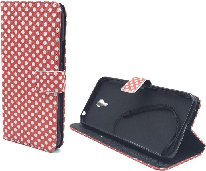 Produktbild König Design Schutz Hülle für Lenovo ZUK Z1 Polka Dot Rot Tasche Case Cover + 1 Panzer Schutz Glas (Lenovo Zuk Z1)